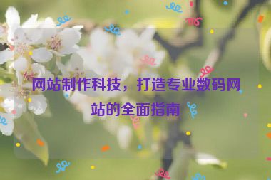 網站制作科技，打造專業數碼網站的全面指南