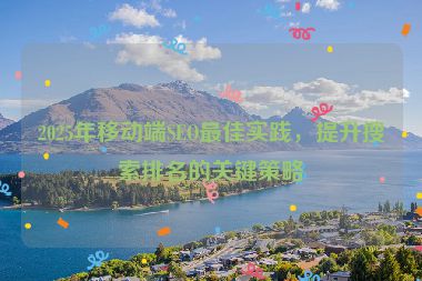 2025年移動(dòng)端SEO最佳實(shí)踐，提升搜索排名的關(guān)鍵策略