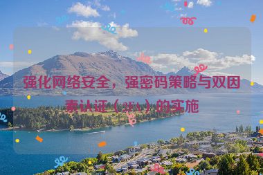 強化網絡安全，強密碼策略與雙因素認證（2FA）的實施