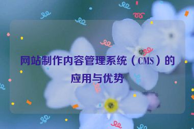 網站制作內容管理系統（CMS）的應用與優勢