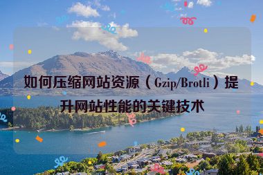 如何壓縮網站資源（Gzip/Brotli）提升網站性能的關鍵技術